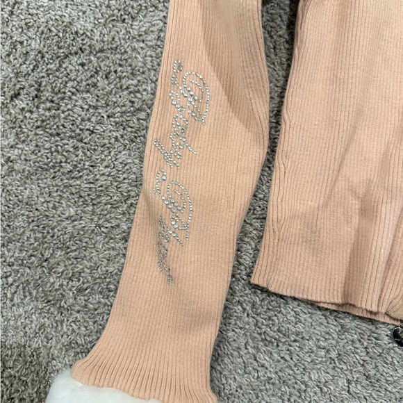 Baby Phat Beige Jacket with White Faux Fur Collar - Picture 6 of 10